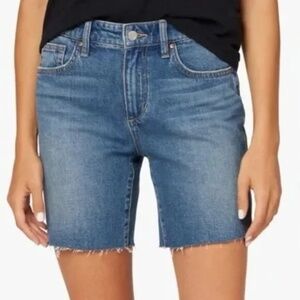 [NWT] Joe's Jeans Easy Bermuda Denim Cut-Off Denim Shorts Distressed - Sz 26